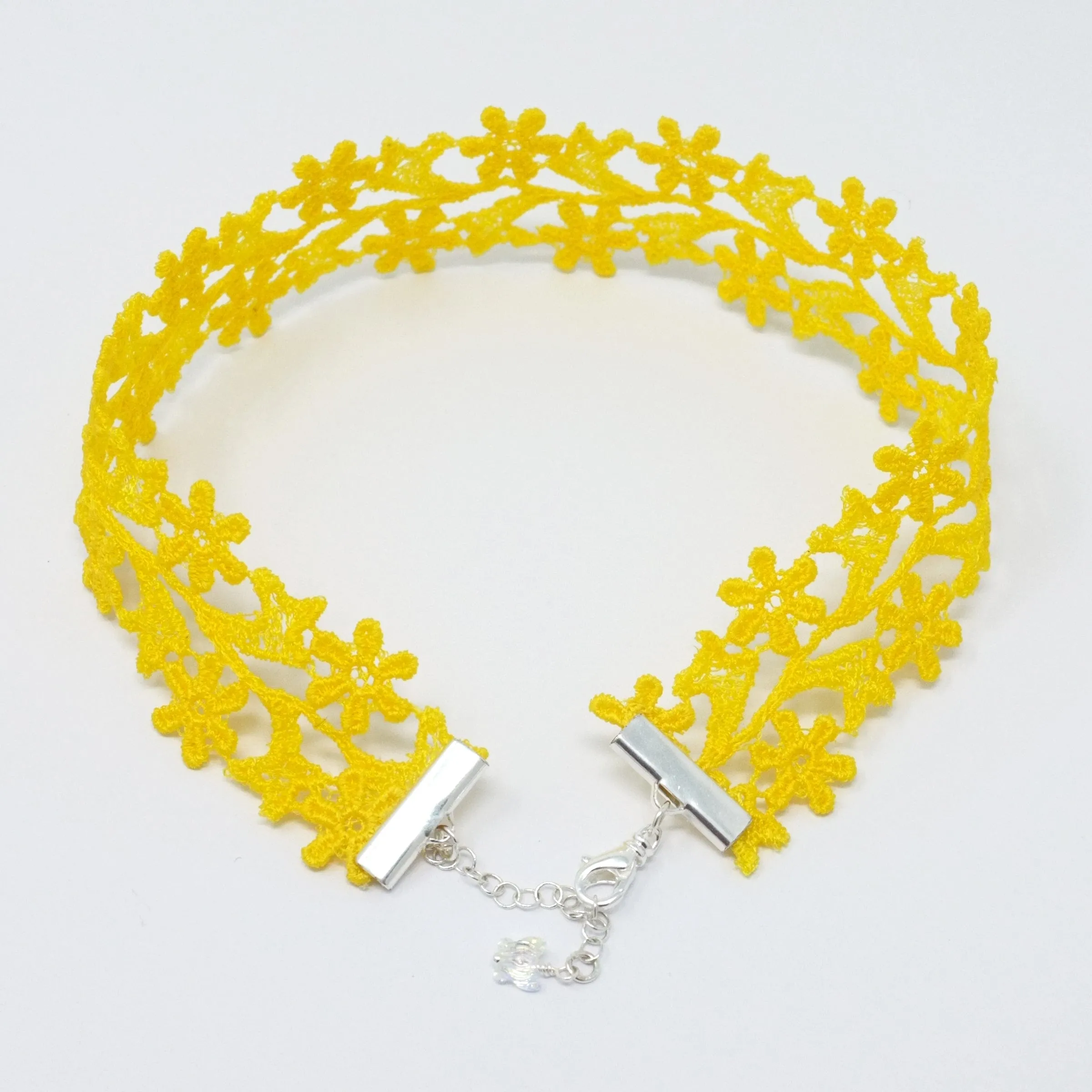 Zara Lemon Yellow Wide Choker
