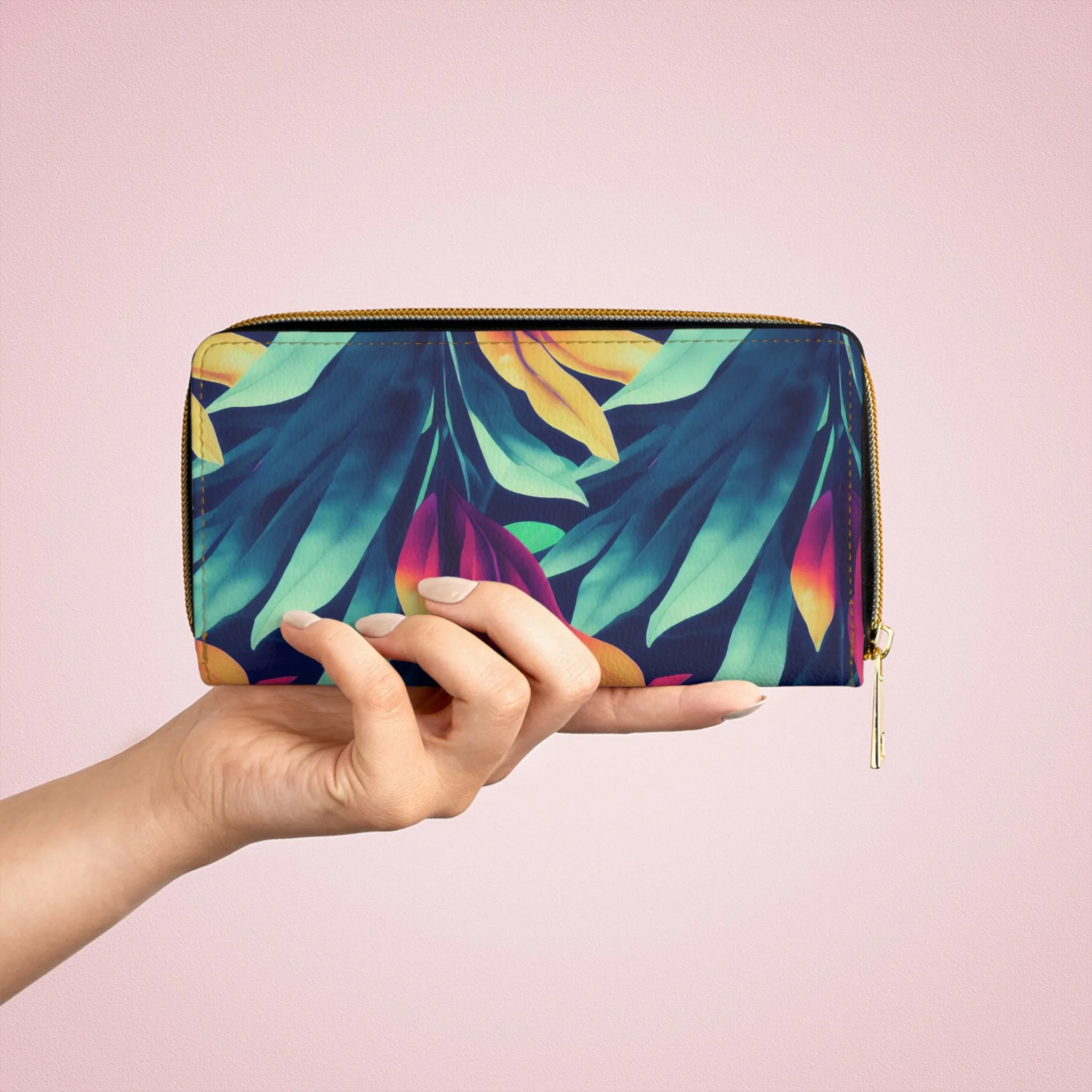Zipper Wallet - Tropical Oasis