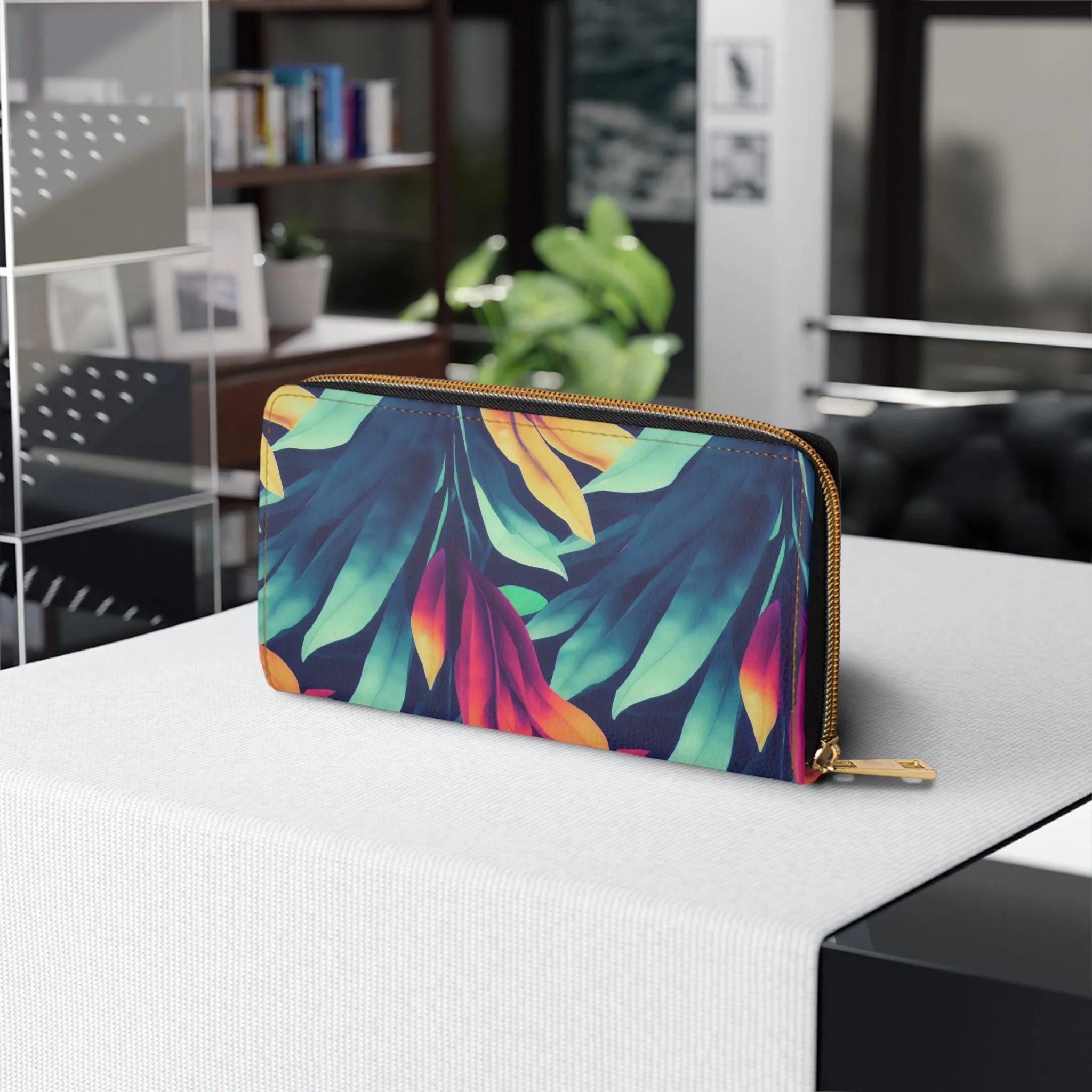 Zipper Wallet - Tropical Oasis