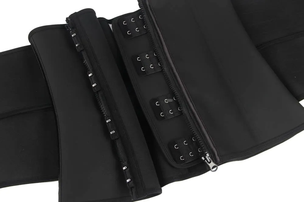 Zippered Egypt 9 Steel Bones Removable Double Belt Trainer