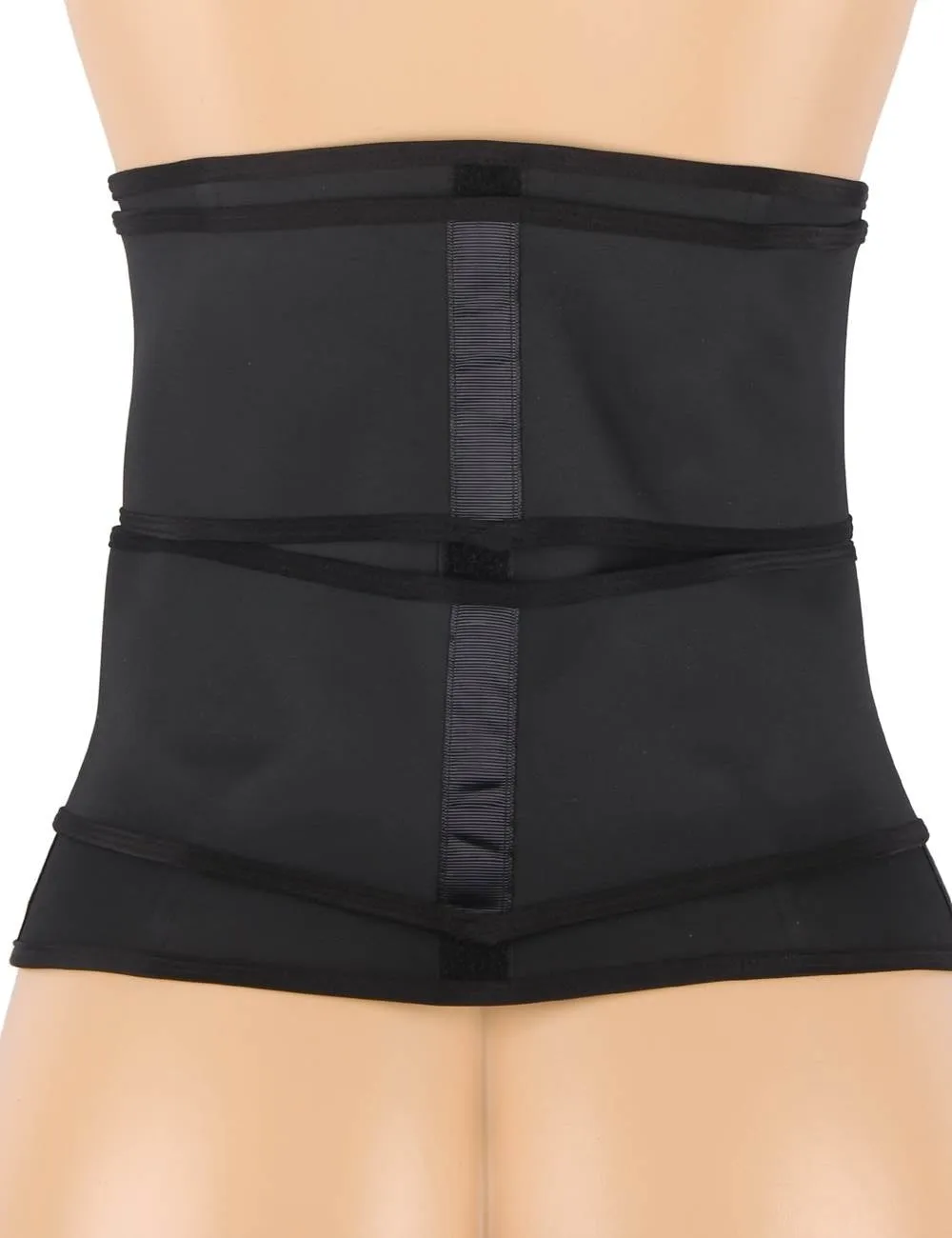 Zippered Egypt 9 Steel Bones Removable Double Belt Trainer