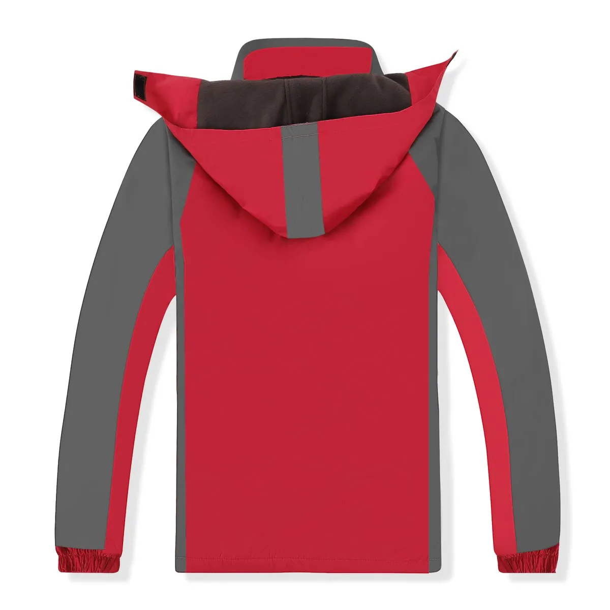 Zippered Long-Sleeved Waterproof Jacket With Hood