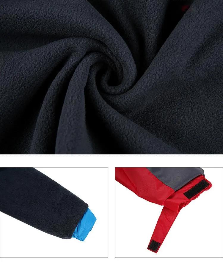 Zippered Long-Sleeved Waterproof Jacket With Hood