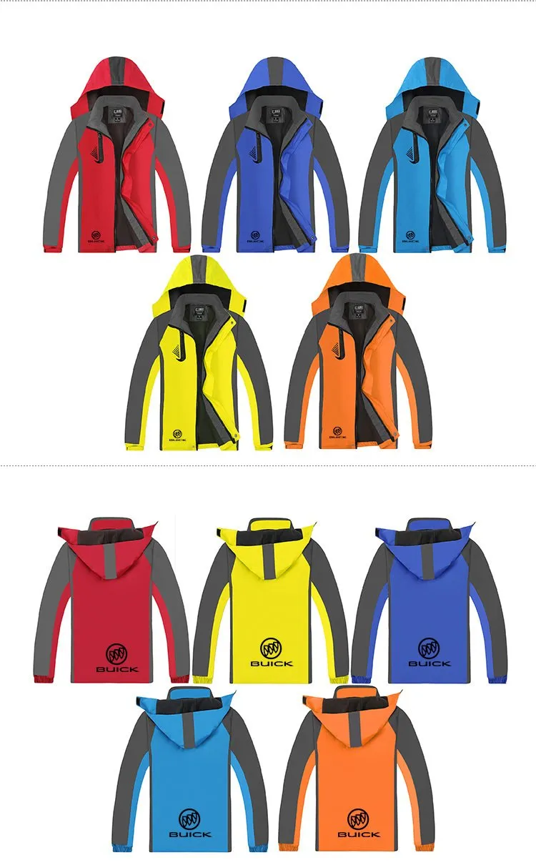 Zippered Long-Sleeved Waterproof Jacket With Hood