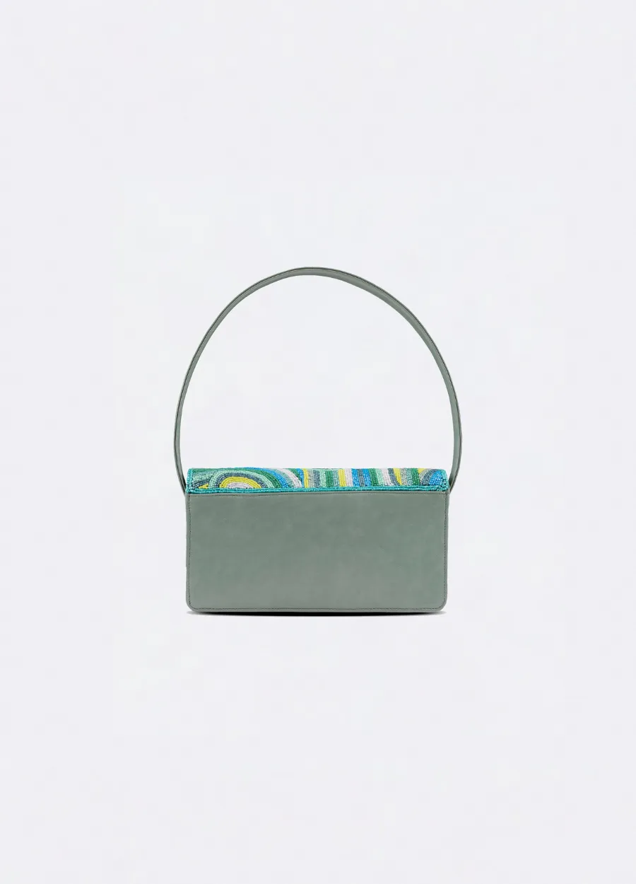 ZOE BAG ~ EMBELLISHED GREEN SWIRL